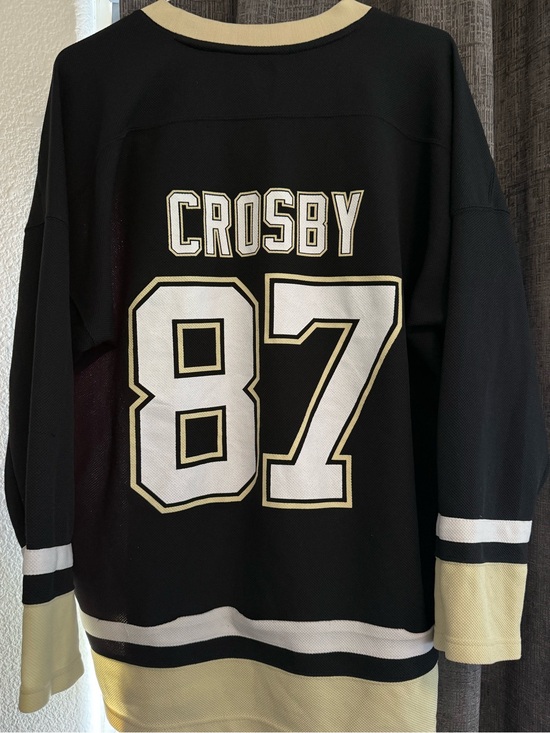 NHL Other - NHL Sidney Crosby 87 Black White Gold Hockey Jersey